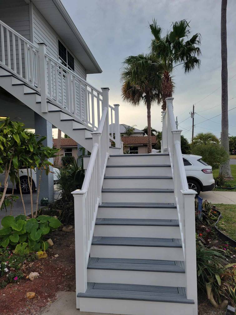 composite decking stairs